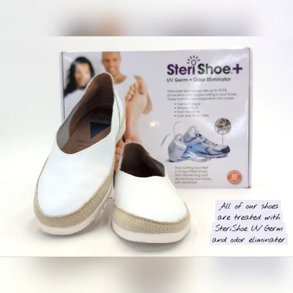 Verbenas Noelia Women Sz 10 Made in Spain Espadrilles White Leather